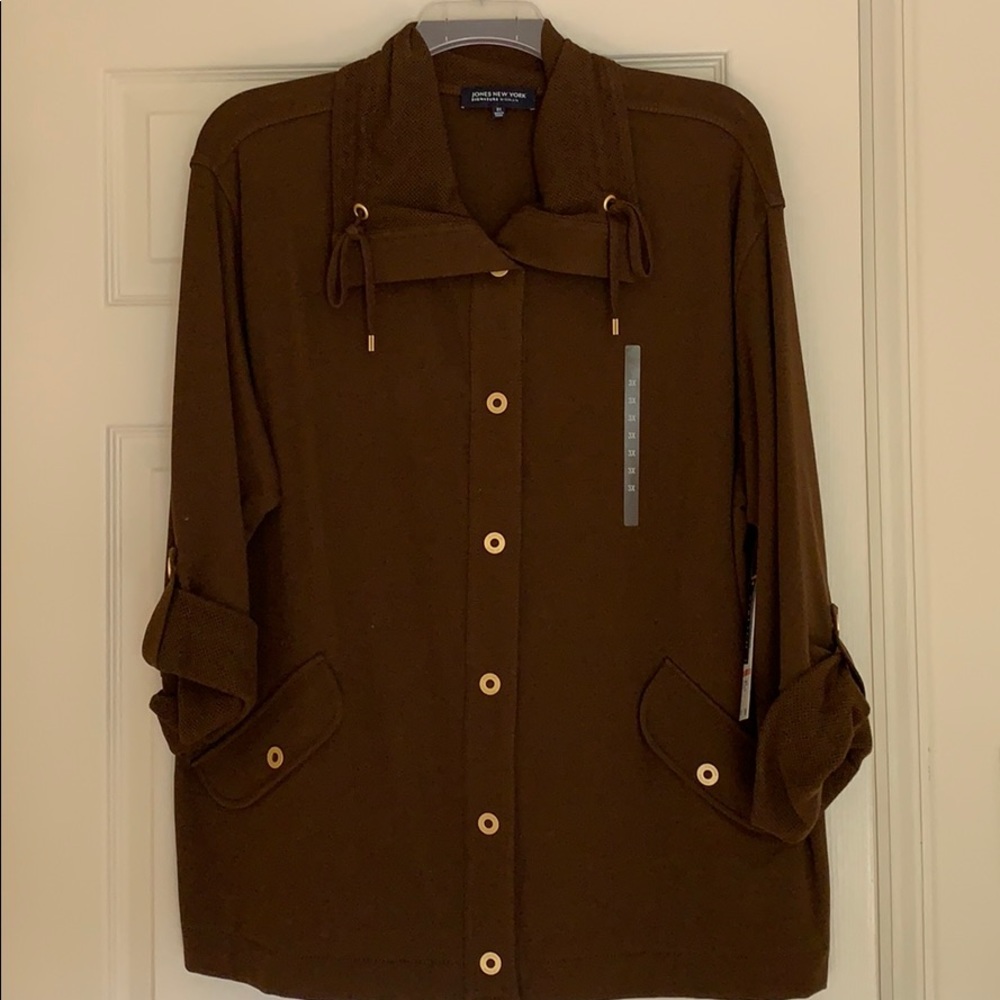 NWT knit sweater jacket (plus)